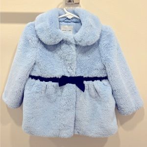Janie and Jack artificial fur coat